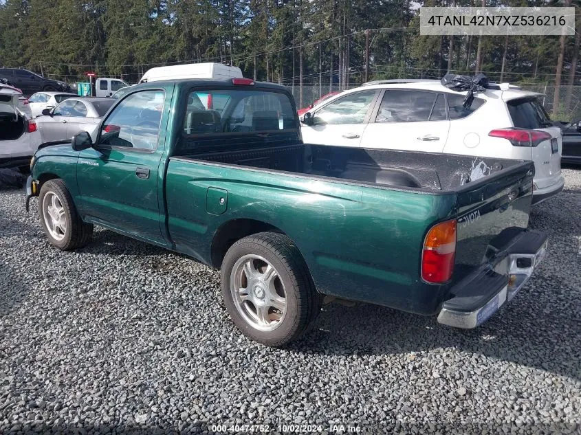 1999 Toyota Tacoma VIN: 4TANL42N7XZ536216 Lot: 40474752