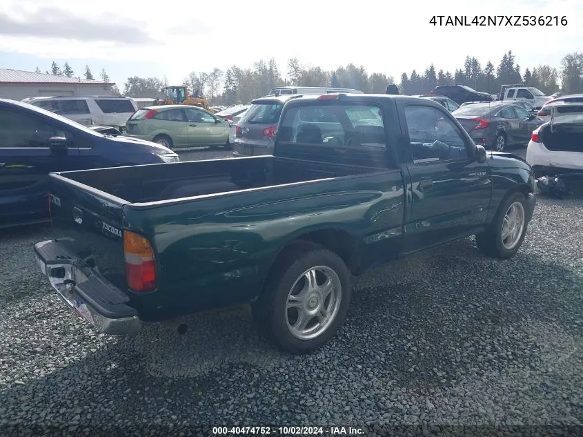 1999 Toyota Tacoma VIN: 4TANL42N7XZ536216 Lot: 40474752