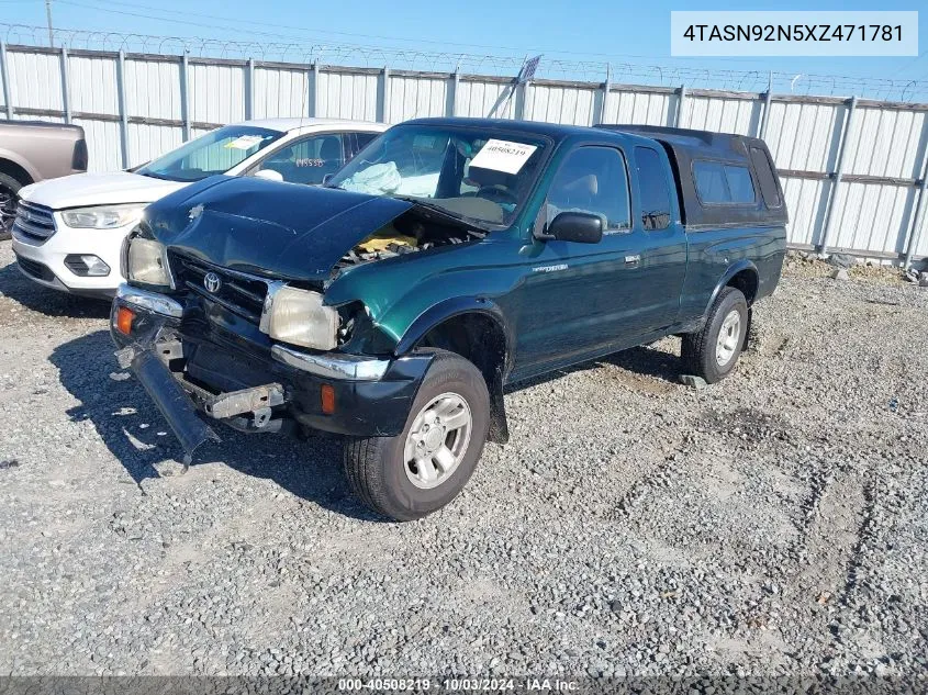 1999 Toyota Tacoma Prerunner V6 VIN: 4TASN92N5XZ471781 Lot: 40508219