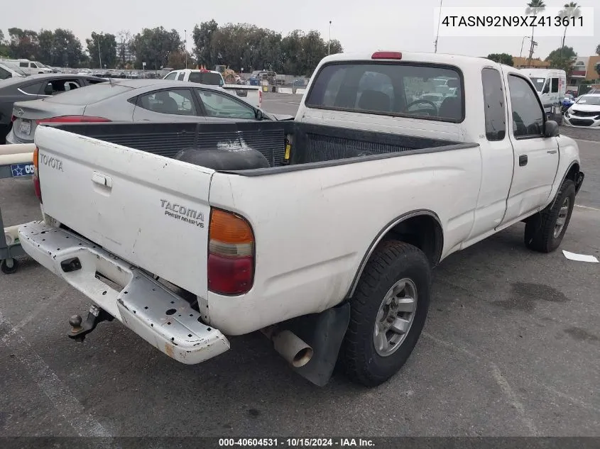 1999 Toyota Tacoma Prerunner V6 VIN: 4TASN92N9XZ413611 Lot: 40604531