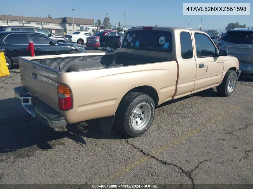 1999 Toyota Tacoma VIN: 4TAVL52NXXZ561598 Lot: 40816880