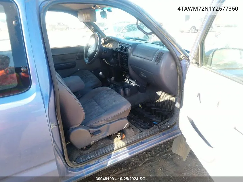 4TAWM72N1YZ577350 2000 Toyota Tacoma Xtracab