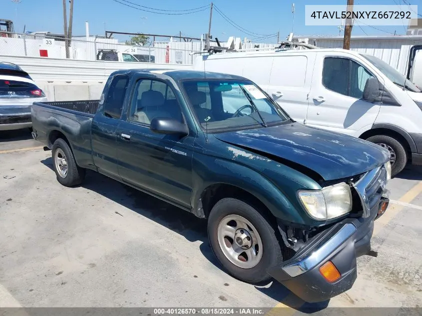 2000 Toyota Tacoma VIN: 4TAVL52NXYZ667292 Lot: 40126570