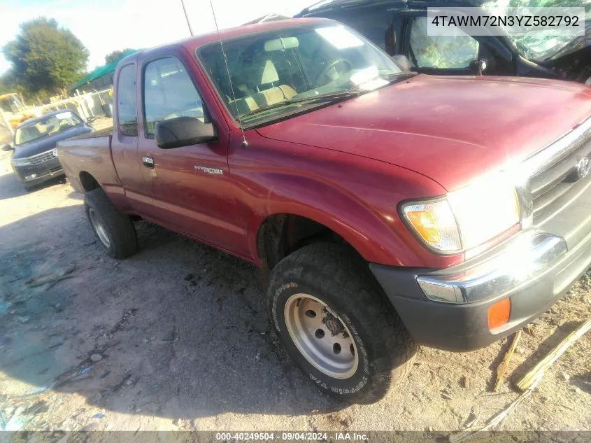 4TAWM72N3YZ582792 2000 Toyota Tacoma