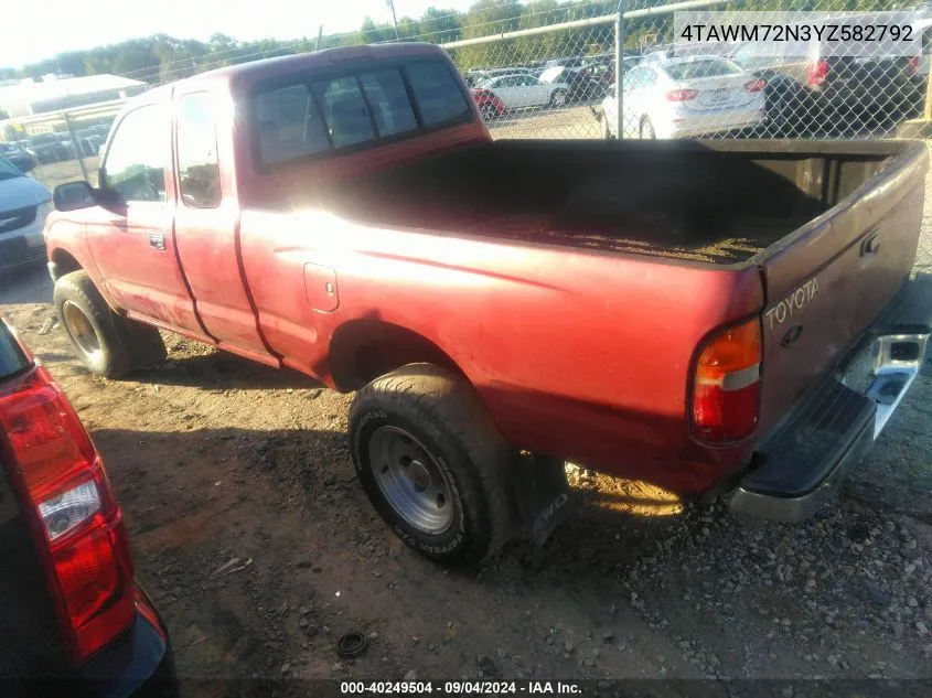 4TAWM72N3YZ582792 2000 Toyota Tacoma