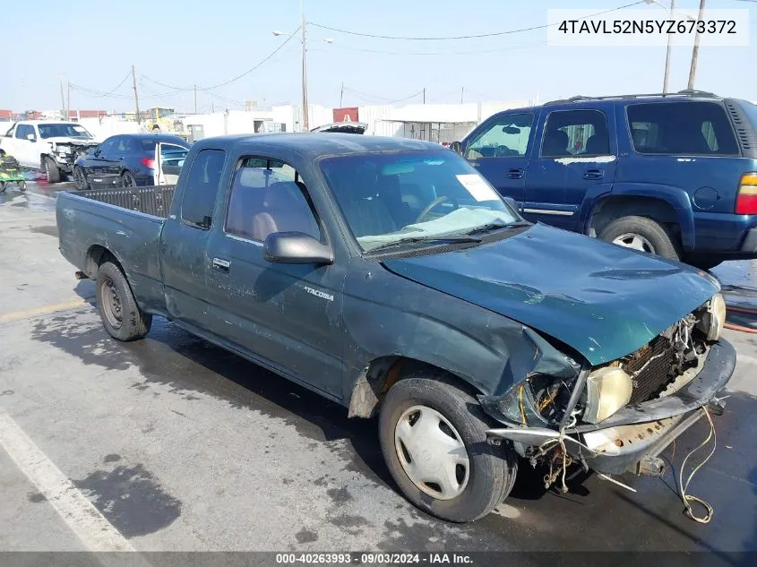 2000 Toyota Tacoma VIN: 4TAVL52N5YZ673372 Lot: 40263993