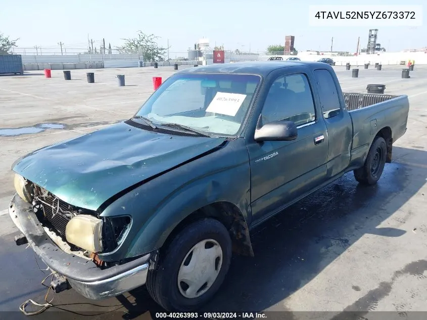 2000 Toyota Tacoma VIN: 4TAVL52N5YZ673372 Lot: 40263993