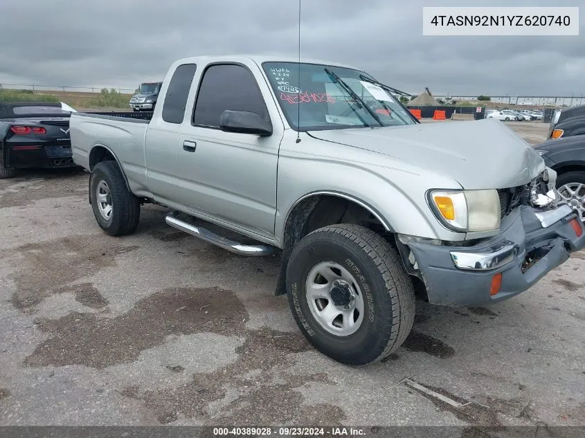 2000 Toyota Tacoma Prerunner V6 VIN: 4TASN92N1YZ620740 Lot: 40389028