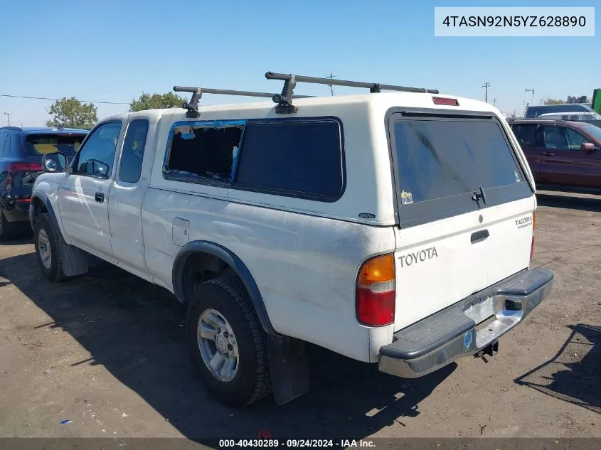 2000 Toyota Tacoma Prerunner V6 VIN: 4TASN92N5YZ628890 Lot: 40430289