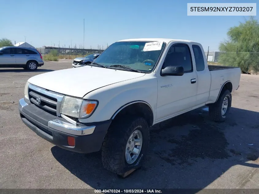 2000 Toyota Tacoma Prerunner VIN: 5TESM92NXYZ703207 Lot: 40470324