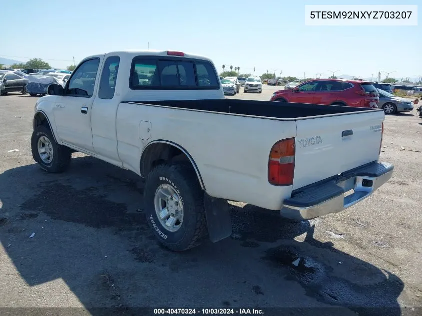 2000 Toyota Tacoma Prerunner VIN: 5TESM92NXYZ703207 Lot: 40470324