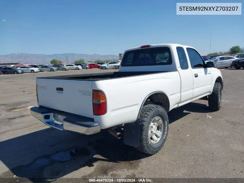 2000 Toyota Tacoma Prerunner VIN: 5TESM92NXYZ703207 Lot: 40470324