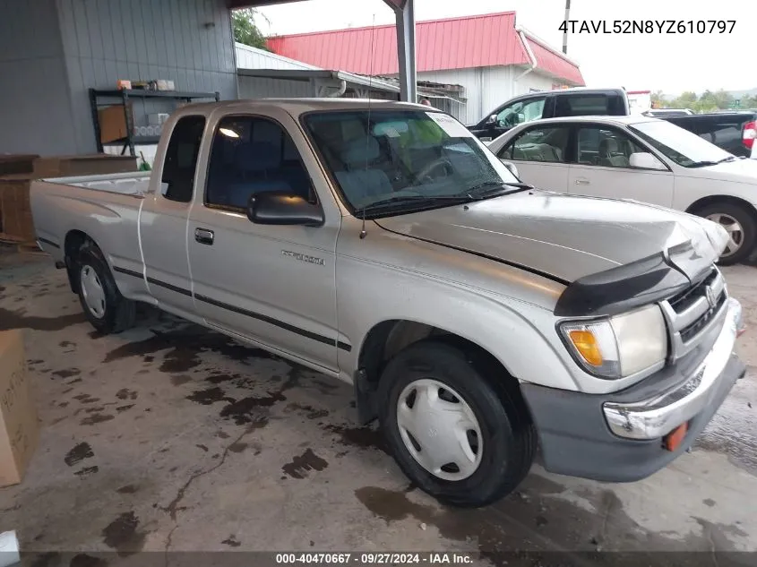 2000 Toyota Tacoma VIN: 4TAVL52N8YZ610797 Lot: 40470667