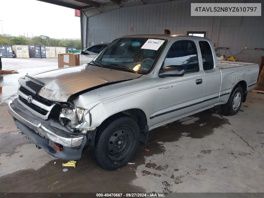 2000 Toyota Tacoma VIN: 4TAVL52N8YZ610797 Lot: 40470667