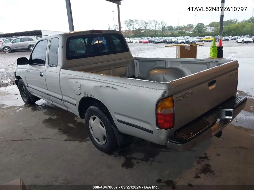 2000 Toyota Tacoma VIN: 4TAVL52N8YZ610797 Lot: 40470667