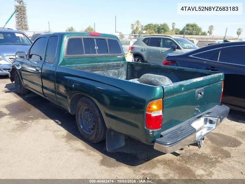 2000 Toyota Tacoma VIN: 4TAVL52N8YZ683183 Lot: 40482474