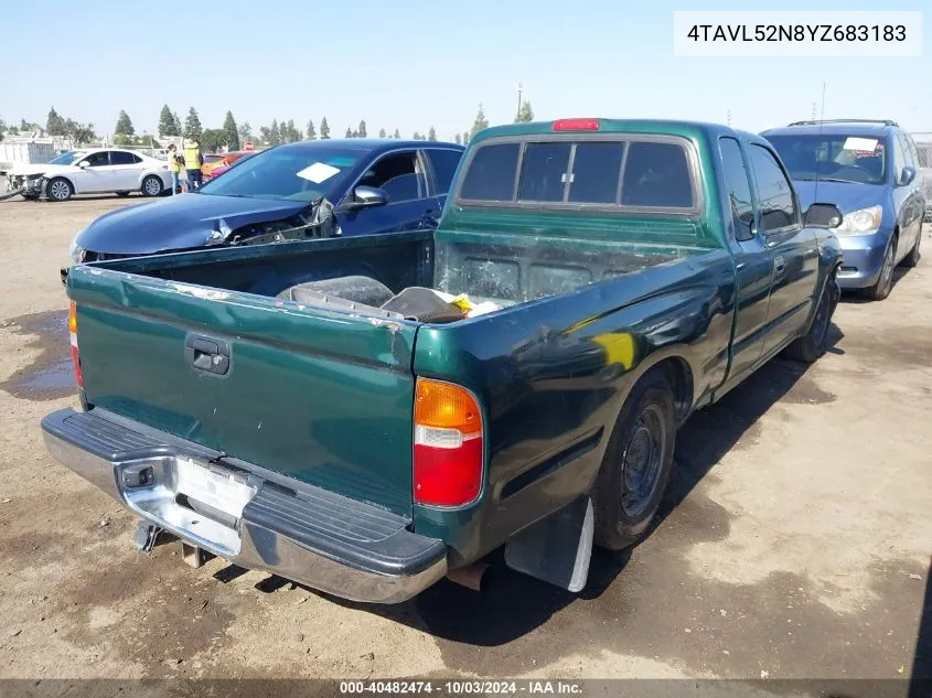 2000 Toyota Tacoma VIN: 4TAVL52N8YZ683183 Lot: 40482474