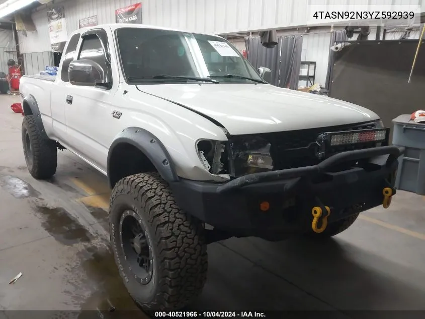 2000 Toyota Tacoma Xtracab Prerunner VIN: 4TASN92N3YZ592939 Lot: 40521966