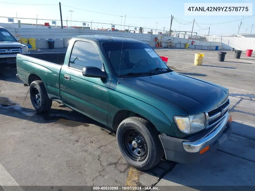 2000 Toyota Tacoma VIN: 4TANL42N9YZ578775 Lot: 40533095