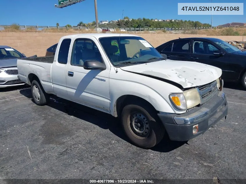 2000 Toyota Tacoma VIN: 4TAVL52N1YZ641048 Lot: 40677996