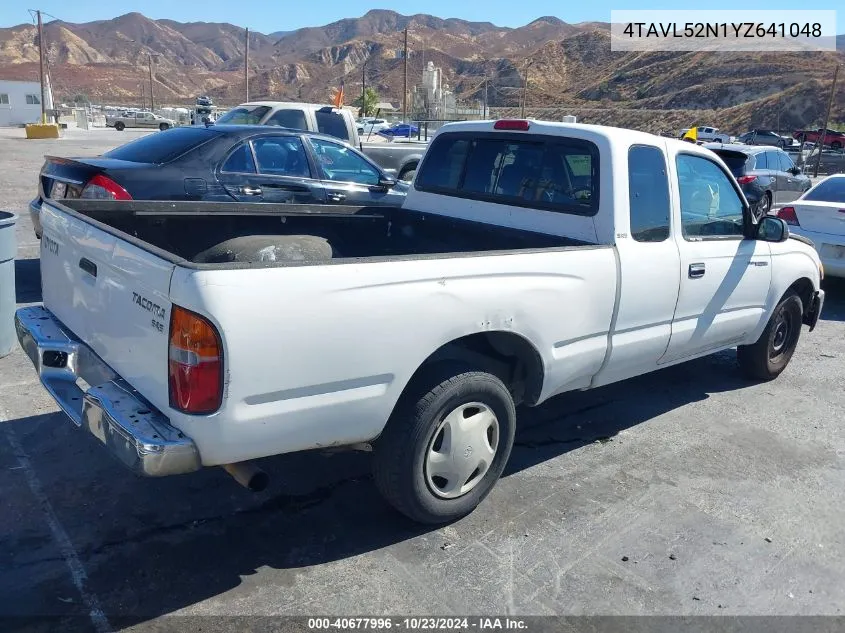 2000 Toyota Tacoma VIN: 4TAVL52N1YZ641048 Lot: 40677996