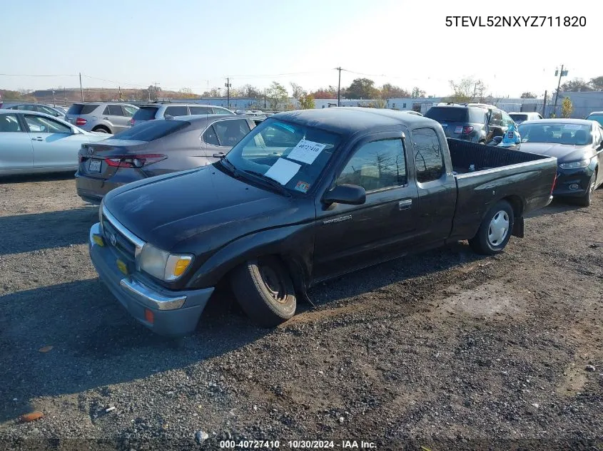 2000 Toyota Tacoma VIN: 5TEVL52NXYZ711820 Lot: 40727410