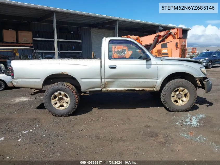 2000 Toyota Tacoma VIN: 5TEPM62N6YZ685146 Lot: 40755517