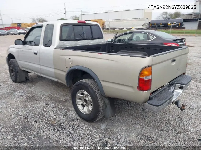 2000 Toyota Tacoma Prerunner V6 VIN: 4TASN92N6YZ639865 Lot: 40811343