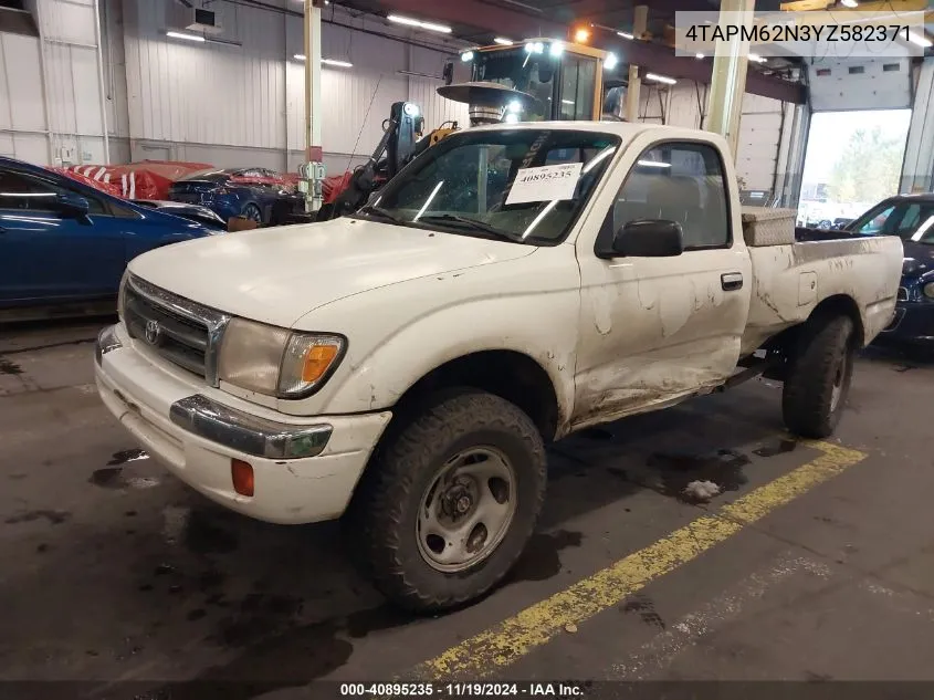 2000 Toyota Tacoma VIN: 4TAPM62N3YZ582371 Lot: 40895235