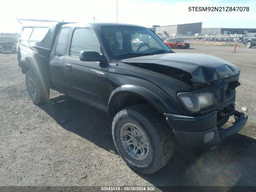 5TESM92N21Z847078 2001 Toyota Tacoma Xtracab Prerunner