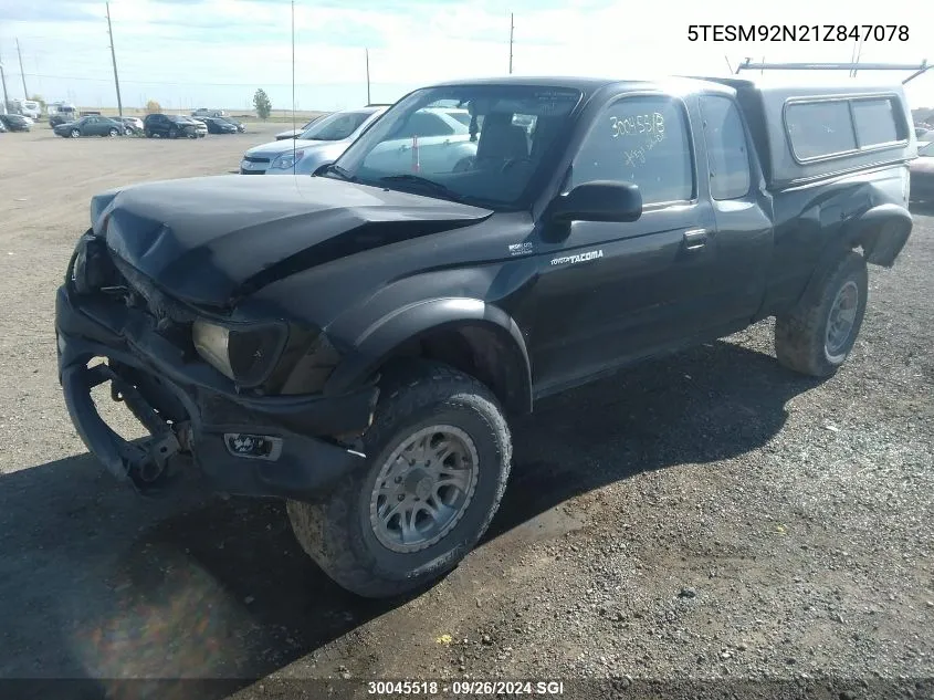 5TESM92N21Z847078 2001 Toyota Tacoma Xtracab Prerunner