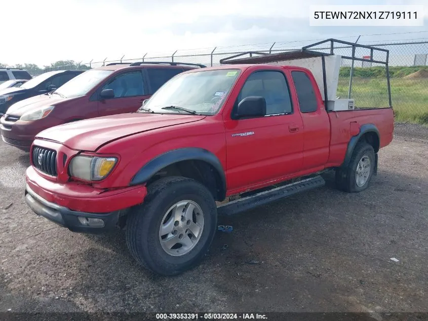 2001 Toyota Tacoma Base V6 VIN: 5TEWN72NX1Z719111 Lot: 39353391