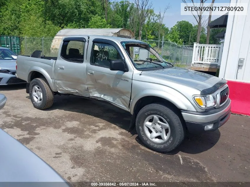 2001 Toyota Tacoma Prerunner V6 VIN: 5TEGN92N71Z780920 Lot: 39356842