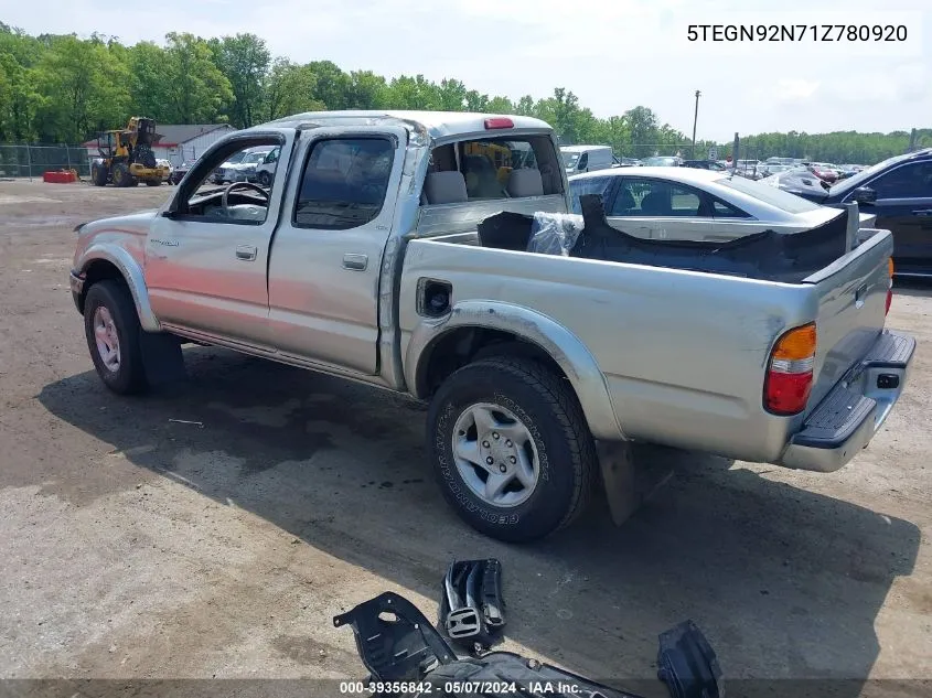 2001 Toyota Tacoma Prerunner V6 VIN: 5TEGN92N71Z780920 Lot: 39356842