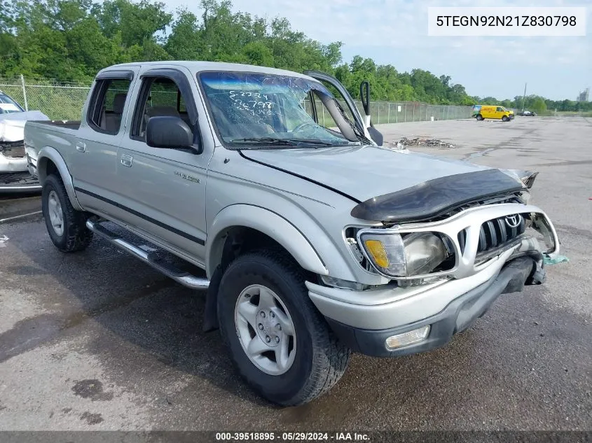 2001 Toyota Tacoma Prerunner V6 VIN: 5TEGN92N21Z830798 Lot: 39518895