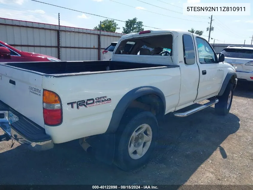 5TESN92N11Z810911 2001 Toyota Tacoma Prerunner V6