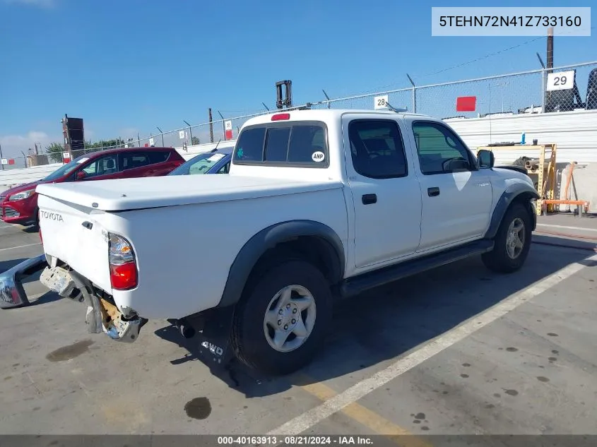 2001 Toyota Tacoma Double Cab VIN: 5TEHN72N41Z733160 Lot: 40163913