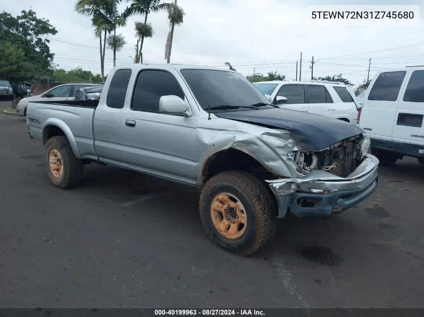 2001 Toyota Tacoma Base V6 VIN: 5TEWN72N31Z745680 Lot: 40199963