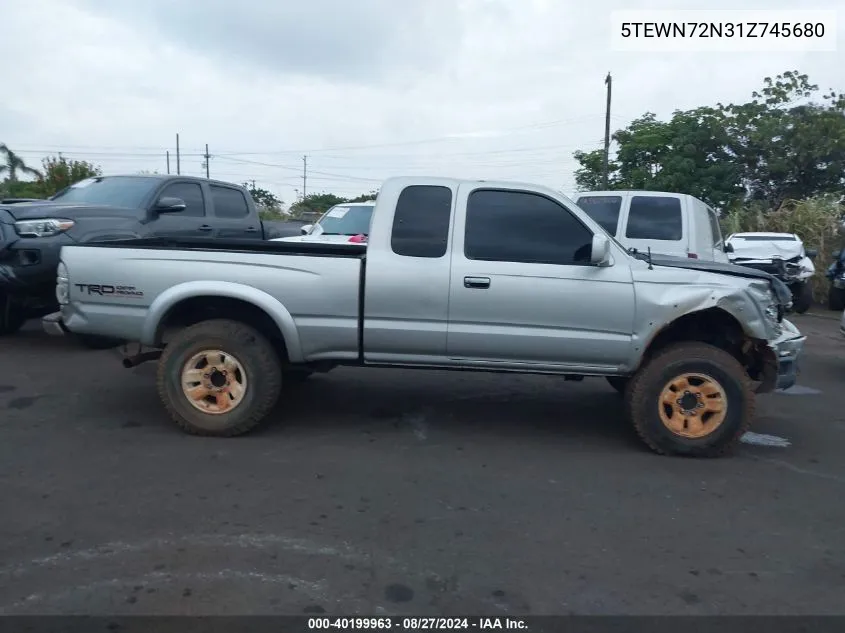 2001 Toyota Tacoma Base V6 VIN: 5TEWN72N31Z745680 Lot: 40199963