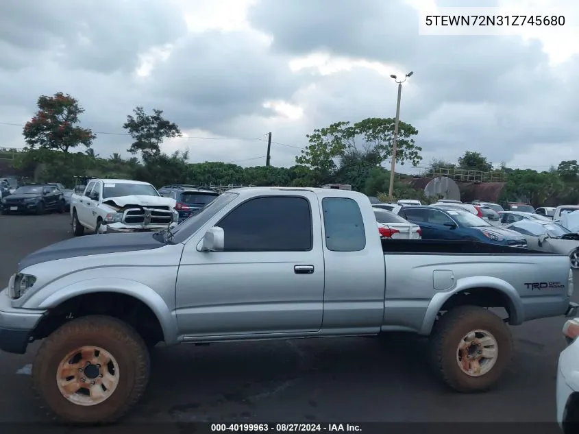 2001 Toyota Tacoma Base V6 VIN: 5TEWN72N31Z745680 Lot: 40199963