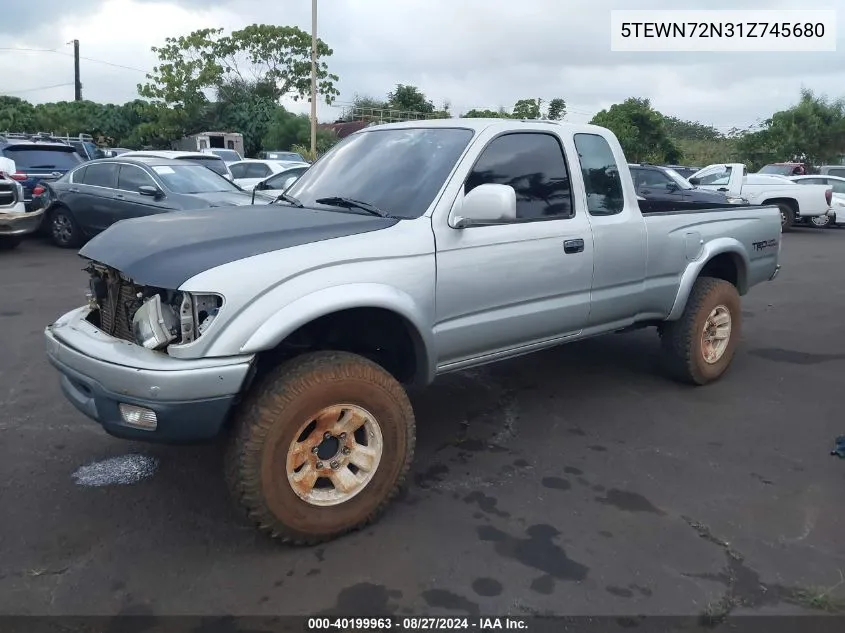 5TEWN72N31Z745680 2001 Toyota Tacoma Base V6