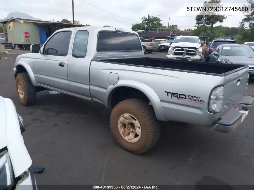 2001 Toyota Tacoma Base V6 VIN: 5TEWN72N31Z745680 Lot: 40199963