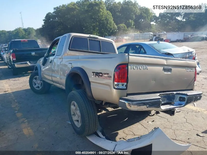 2001 Toyota Tacoma Prerunner V6 VIN: 5TESN92N51Z856368 Lot: 40204901