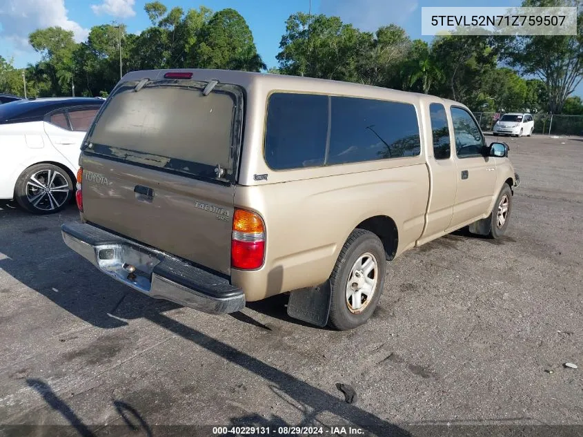 5TEVL52N71Z759507 2001 Toyota Tacoma