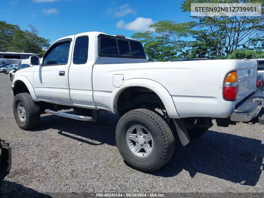 5TESN92N81Z739951 2001 Toyota Tacoma Prerunner V6