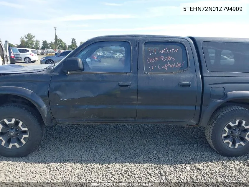 2001 Toyota Tacoma Base V6 VIN: 5TEHN72N01Z794909 Lot: 40292861