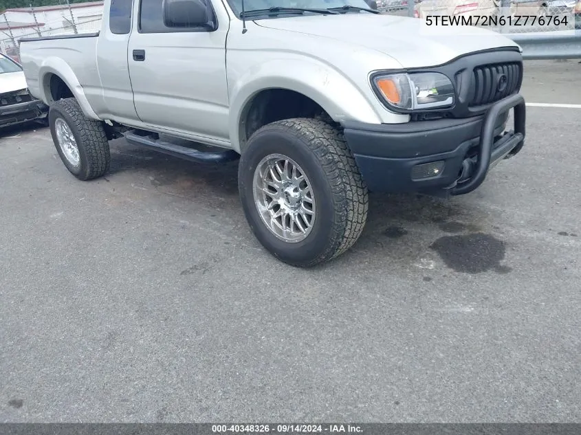 2001 Toyota Tacoma VIN: 5TEWM72N61Z776764 Lot: 40348326