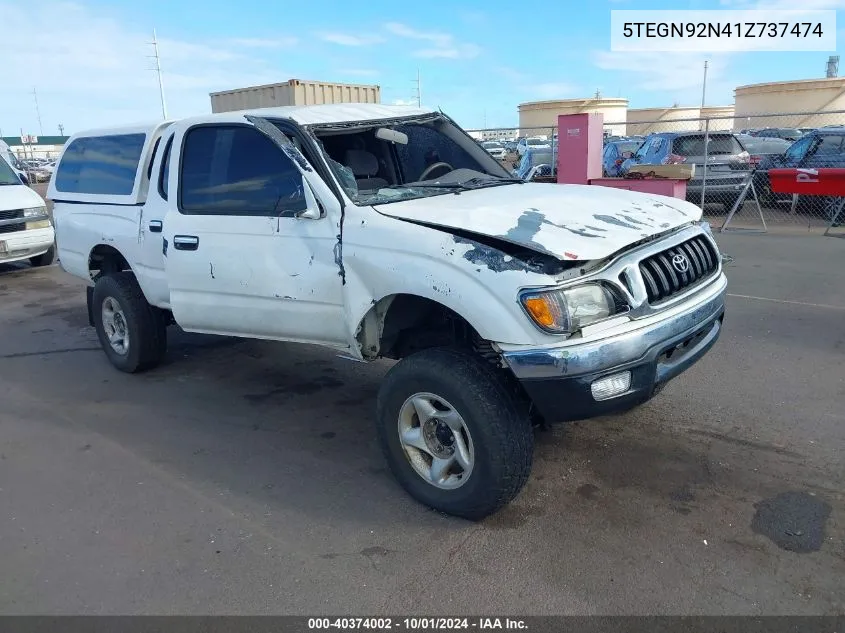 2001 Toyota Tacoma Prerunner V6 VIN: 5TEGN92N41Z737474 Lot: 40374002