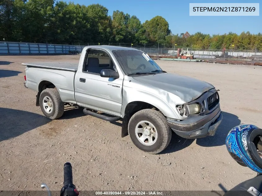 2001 Toyota Tacoma VIN: 5TEPM62N21Z871269 Lot: 40390944