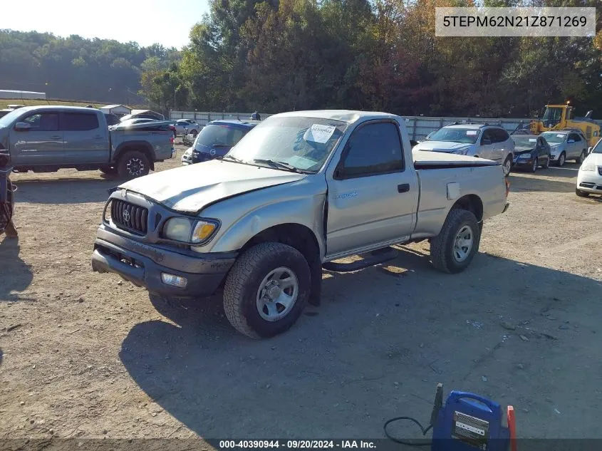 2001 Toyota Tacoma VIN: 5TEPM62N21Z871269 Lot: 40390944